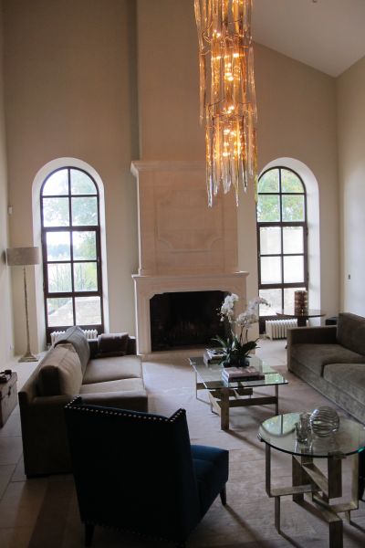 Cheminée en pierre d'Estaillades